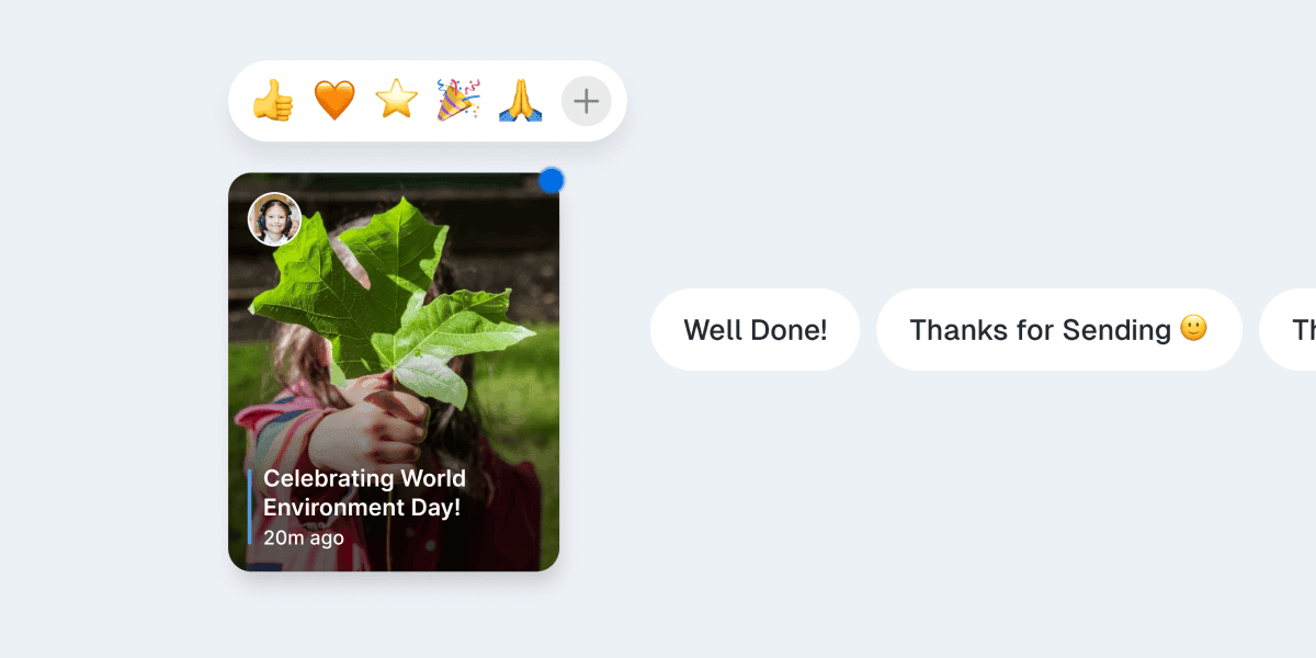 Reactions and commenting features