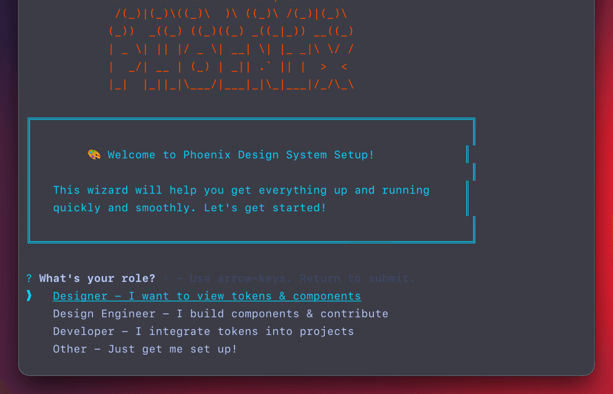 Phoenix setup wizard