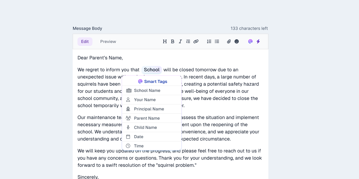 Mail Merge feature called Smart Tags