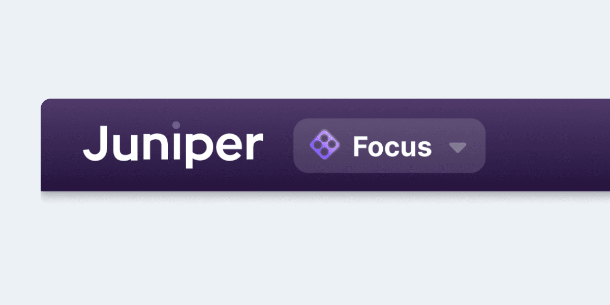 Example of the new Juniper omnibar
